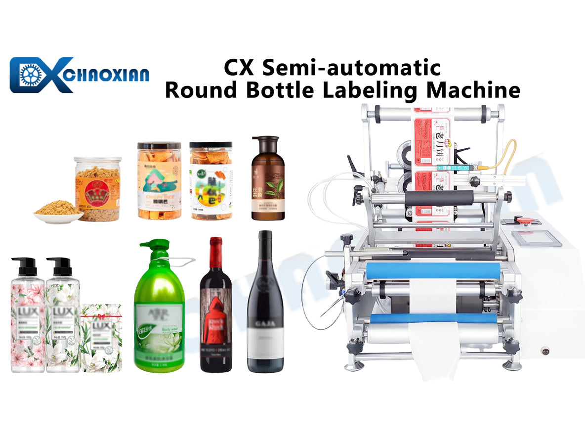 Features and Applications of Semi-Automatic Round Bottle Labeling Mach