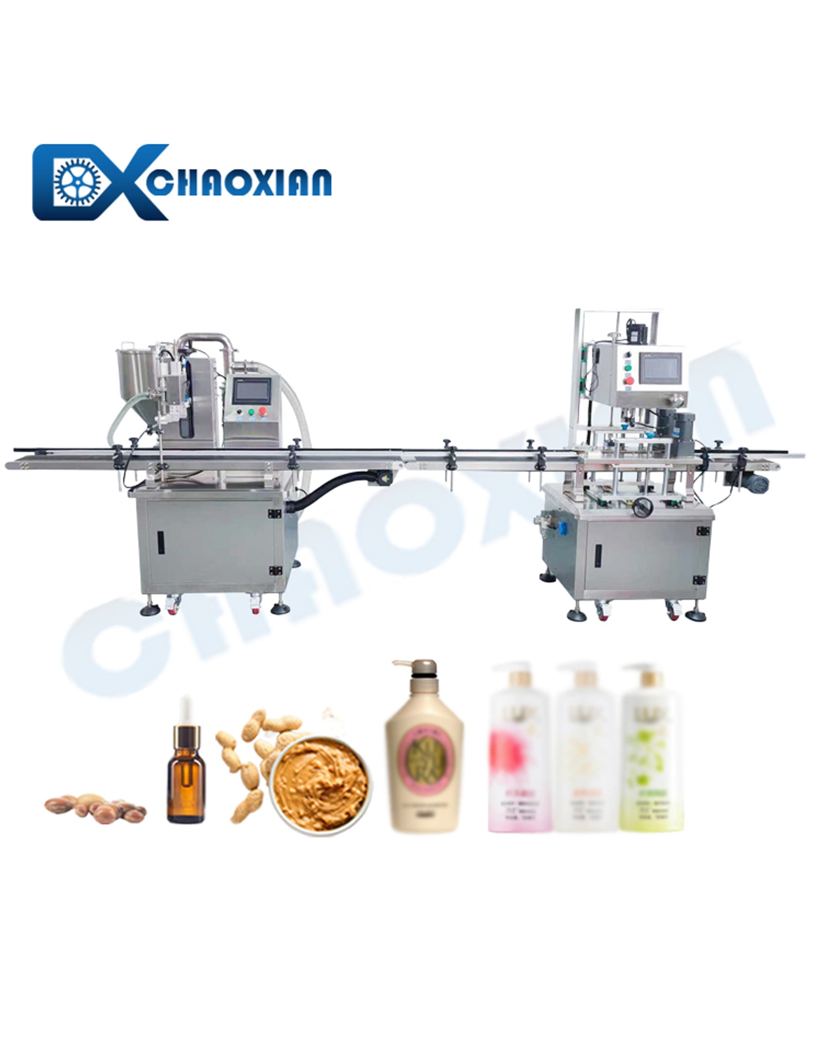 Automatic Bottle Liquid Filling and Capping Machine Production Line