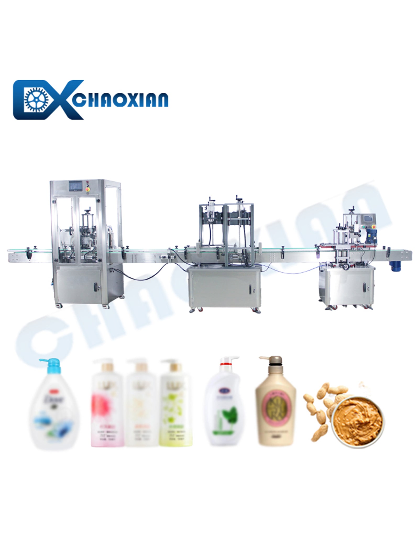Automatic Bottle Liquid Filling and Capping Machine Production Line
