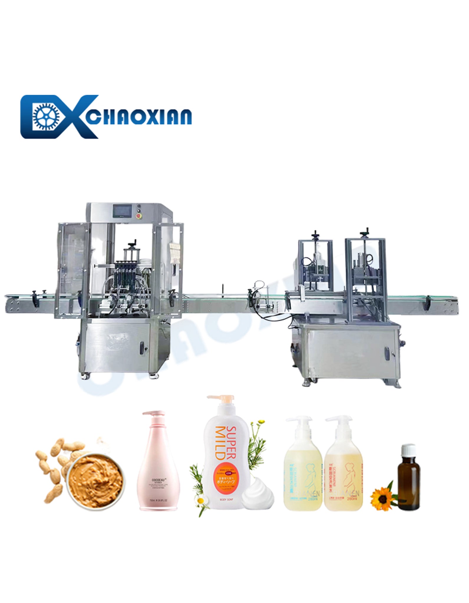Automatic Bottle Liquid Filling and Capping Machine Production Line