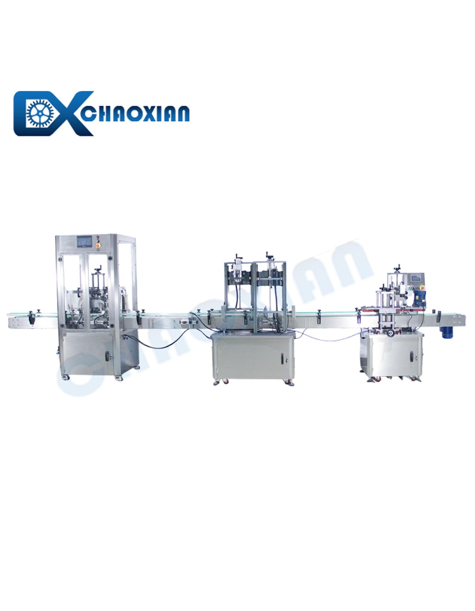 Automatic Bottle Liquid Filling and Capping Machine Production Line