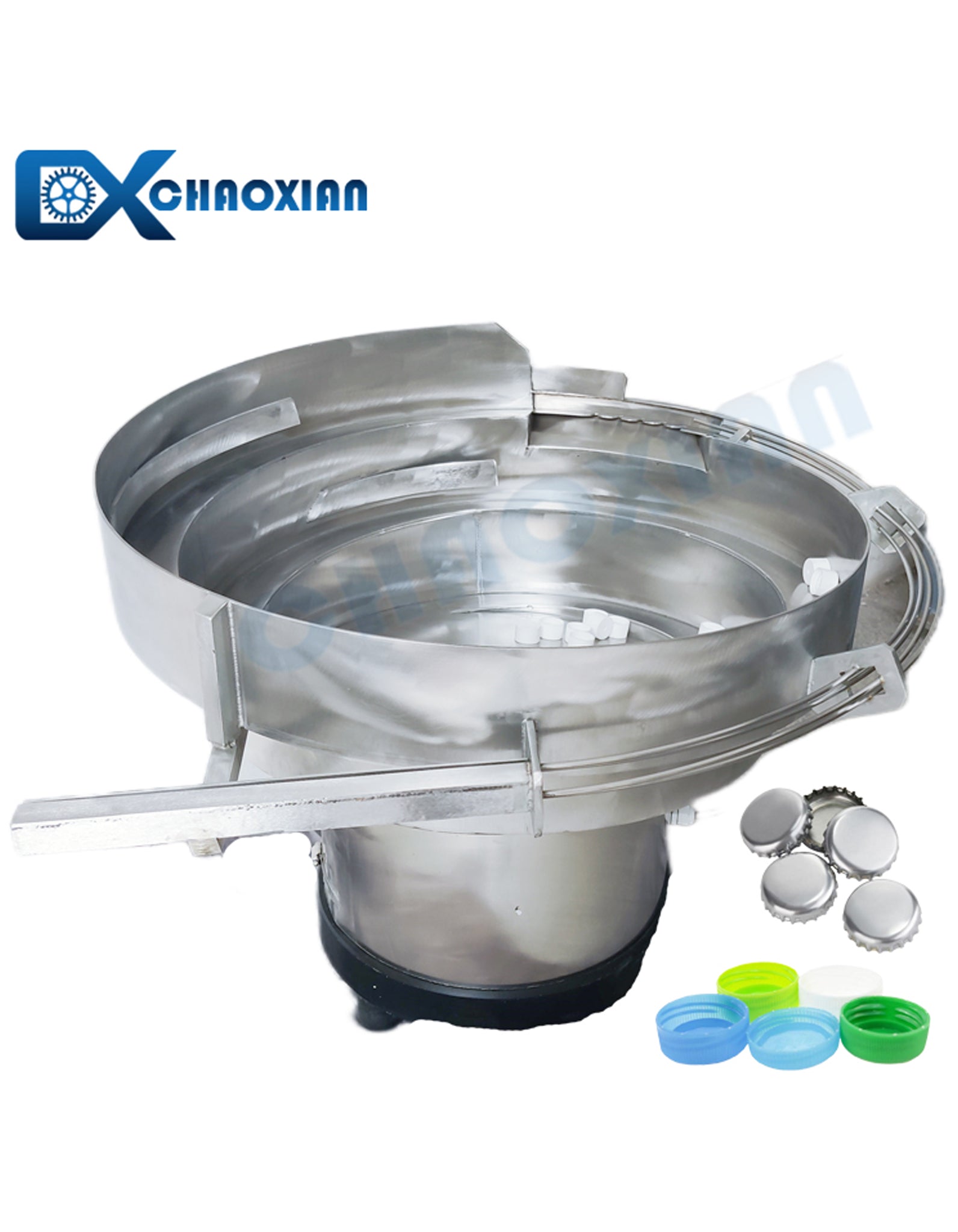 Vibrating Bowl Bottle Caps Feeder