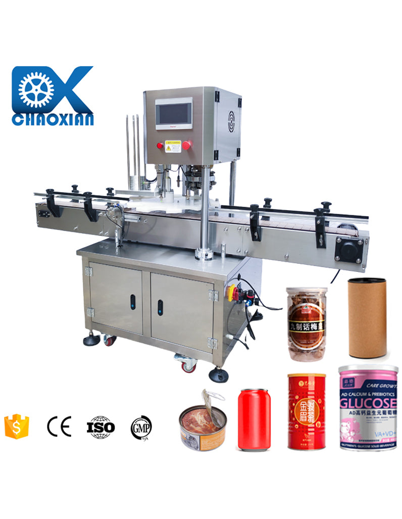 ACM-02 Automatic Can Sealing Machine for PET Can Tin Can Soda Can