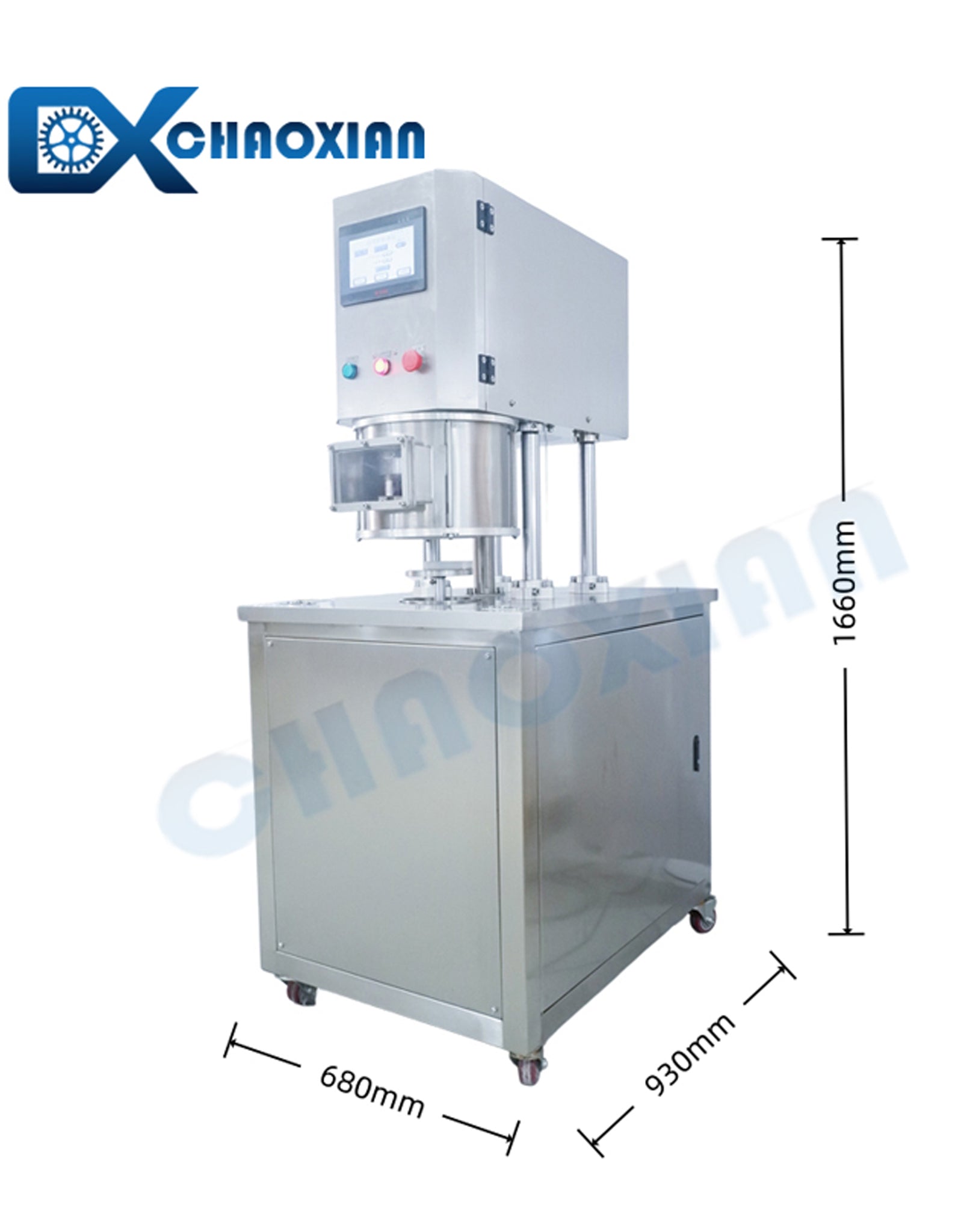CX Semi Automatic Rectangle Can Vacuum Sealing Machine Square Can Oval Can Vacuum Seamer