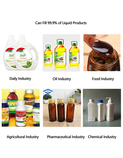 Automatic Servo Motor Drive Rotor Pump Liquid Filling Machine