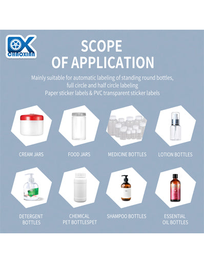 Desktop Automatic Round Bottle Labeling Machine