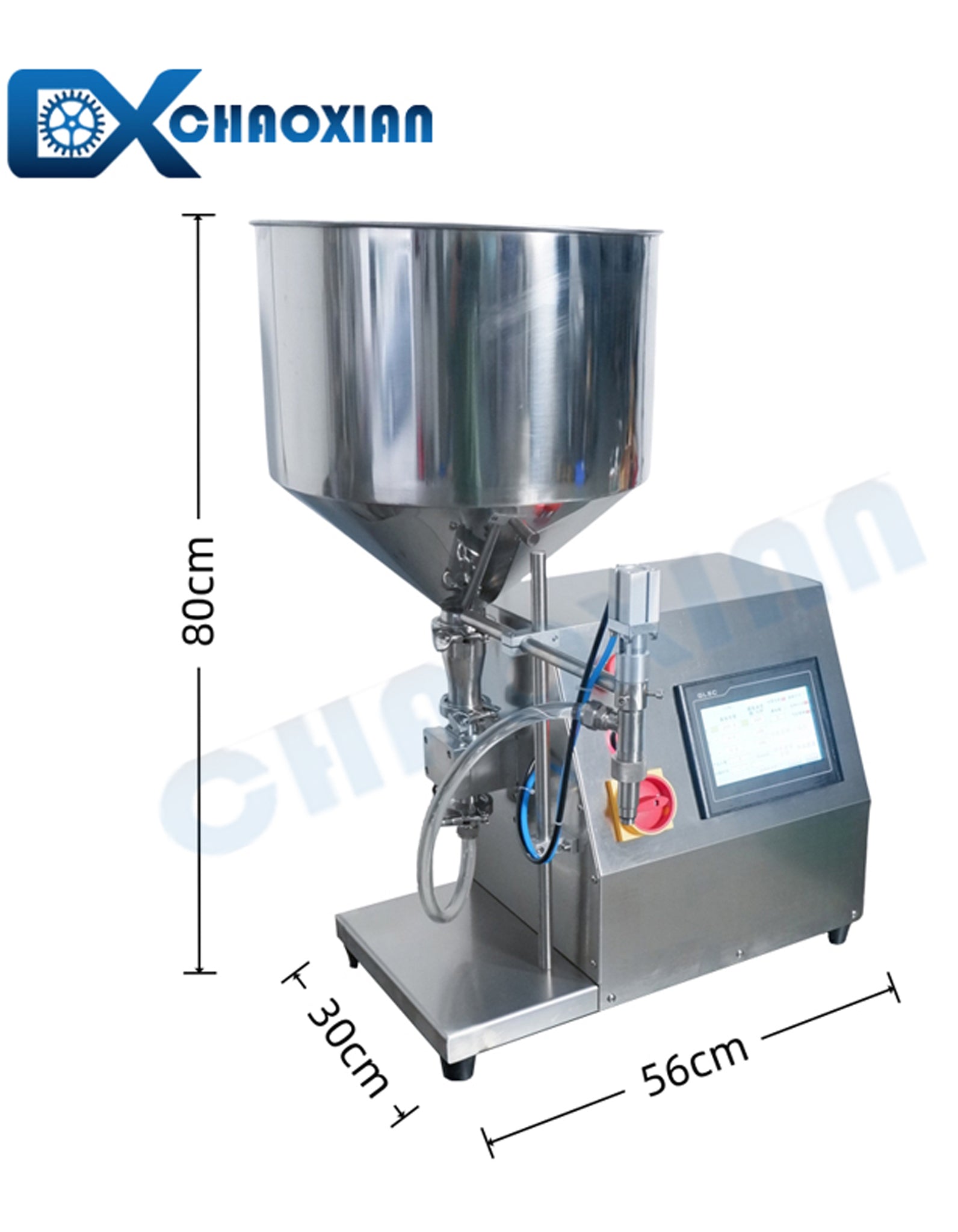 CX Semi Automatic Servo Motor Drive Gear Pump Bottle Liquid Filling Machine