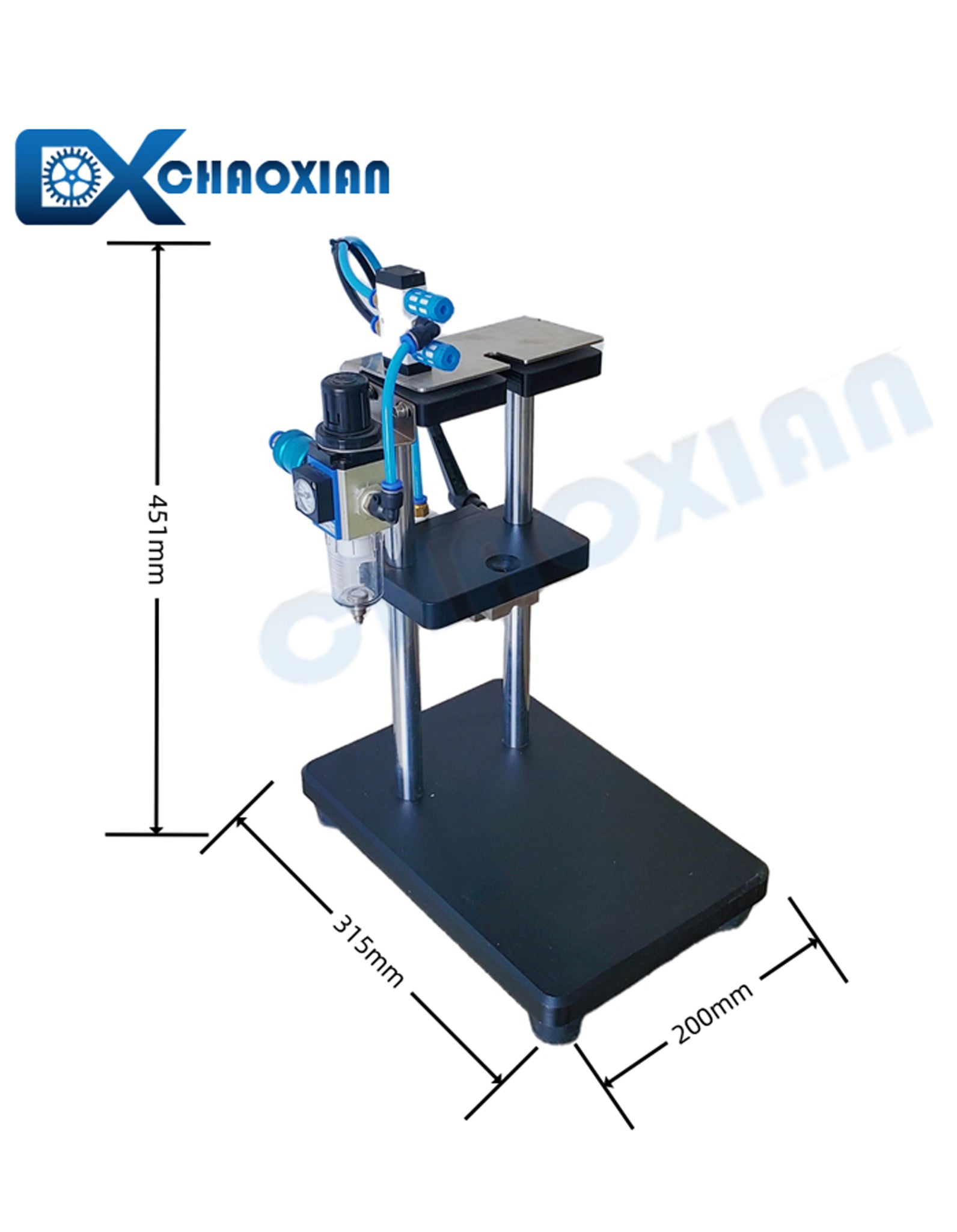 Semi-Automatic Pneumatic Dip Tube & Hose Cutter for Perfume Sprayers and Cosmetic Pumps