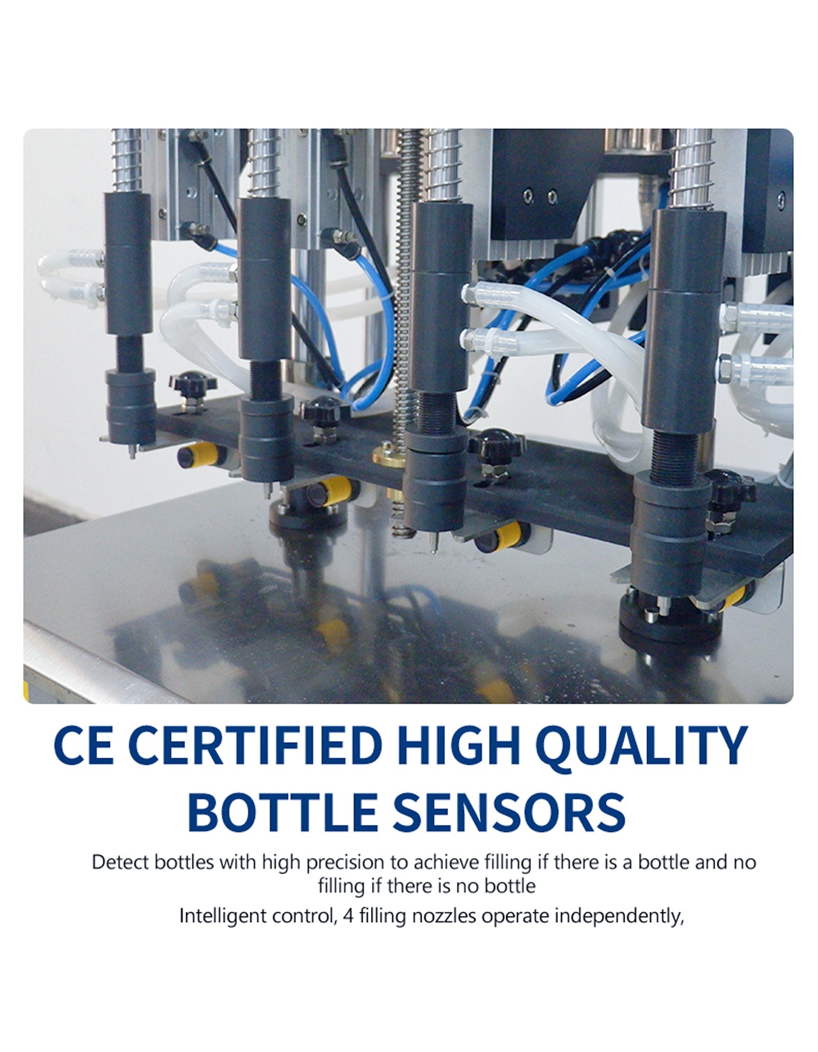 Desktop 4 Filling Nozzles Equal Liquid Level Vacuum Perfume Filling Machine