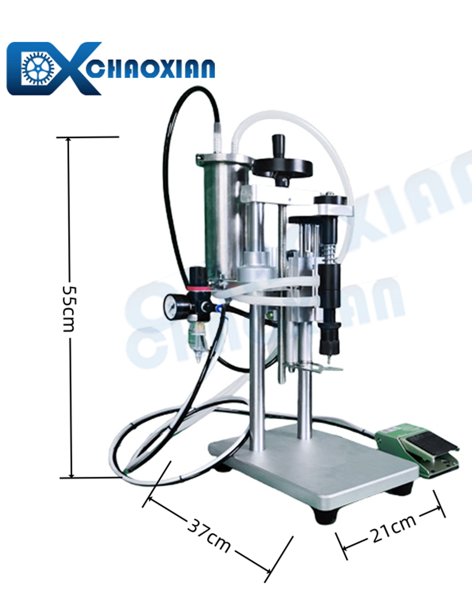 Máquina de llenado de perfume de vino de botella de vidrio semiautomática CX