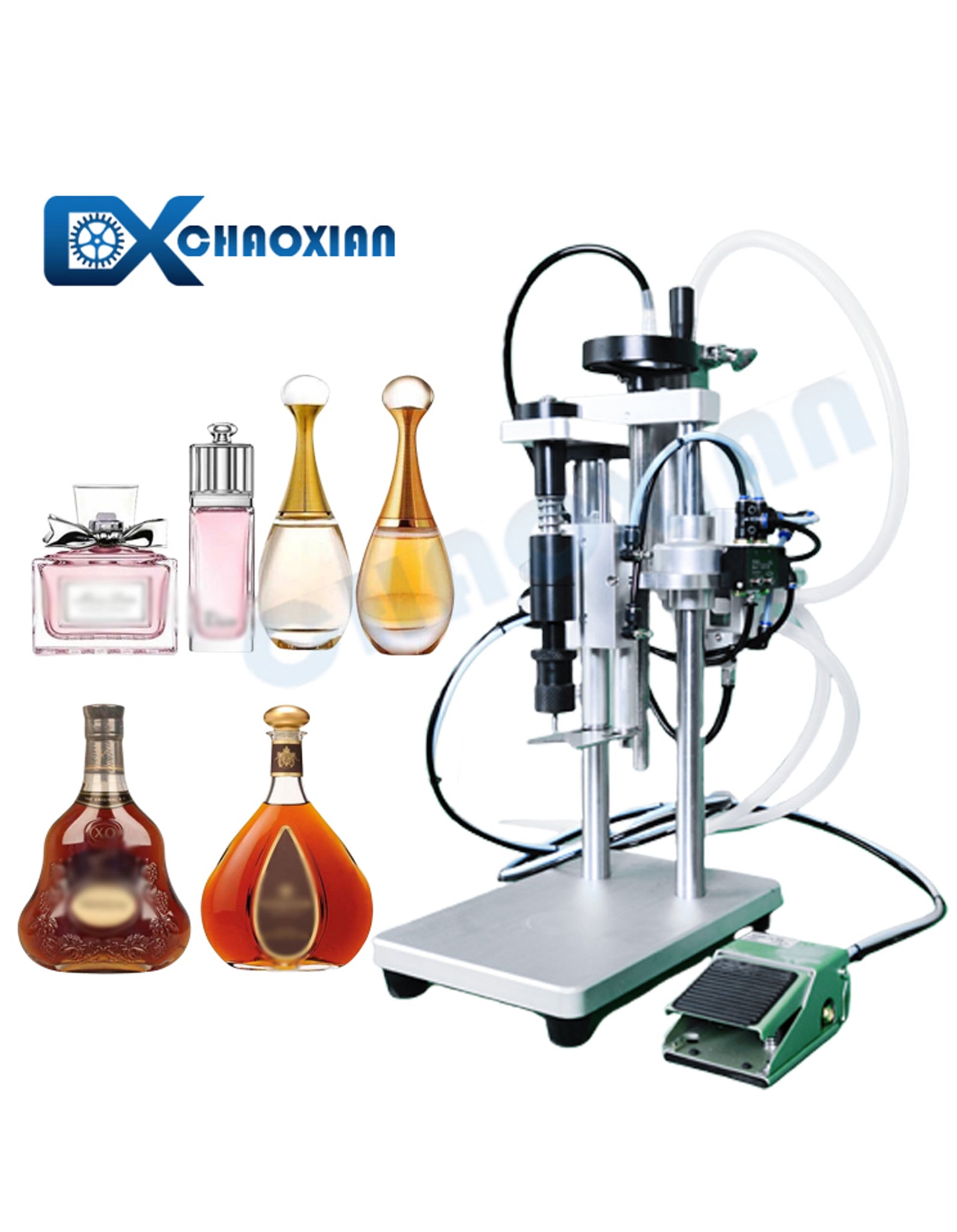 CX Semi-automatic Glass Bottle Wine Perfume Filling Machine