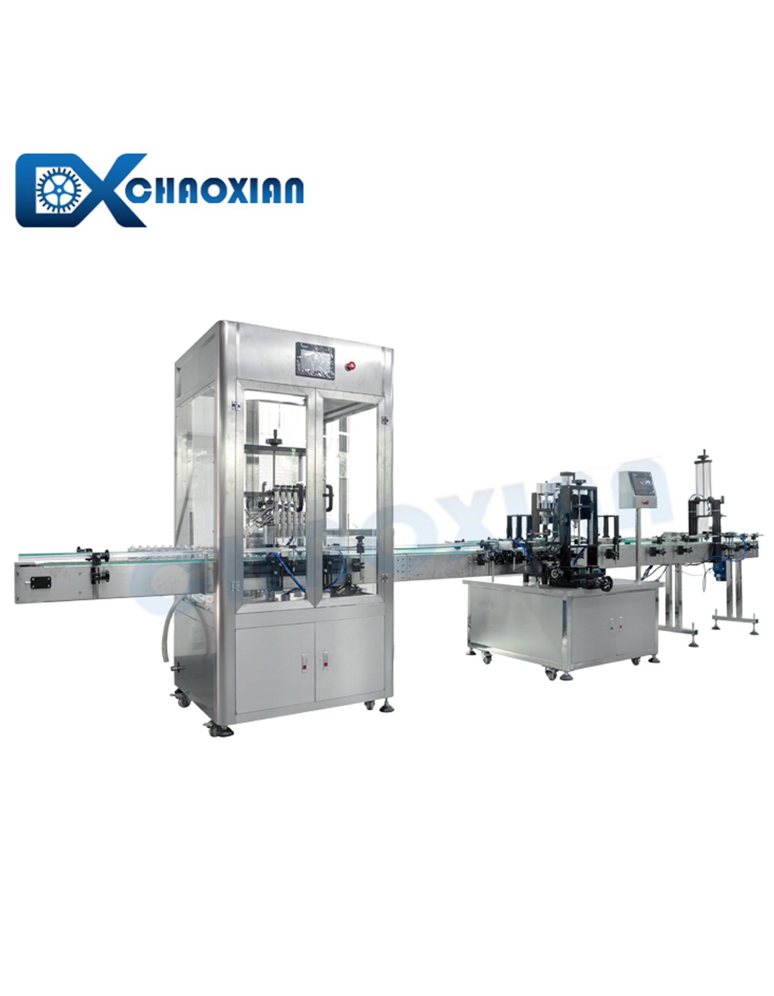 Automatic Bottle Perfume Filling and Capping Machines Production Line