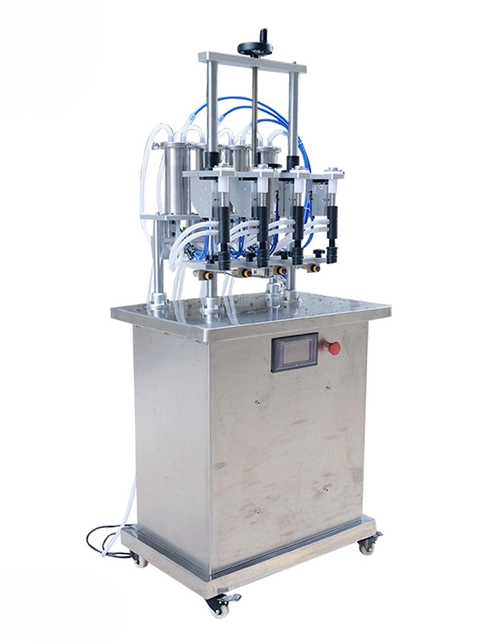 4 Filling Nozzles Equal Liquid Level Vacuum Bottle Perfume Filling Machine