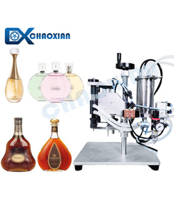 CX Semi-automatic Two Filling Heads Vacuum Bottle Perfume Filling Machine