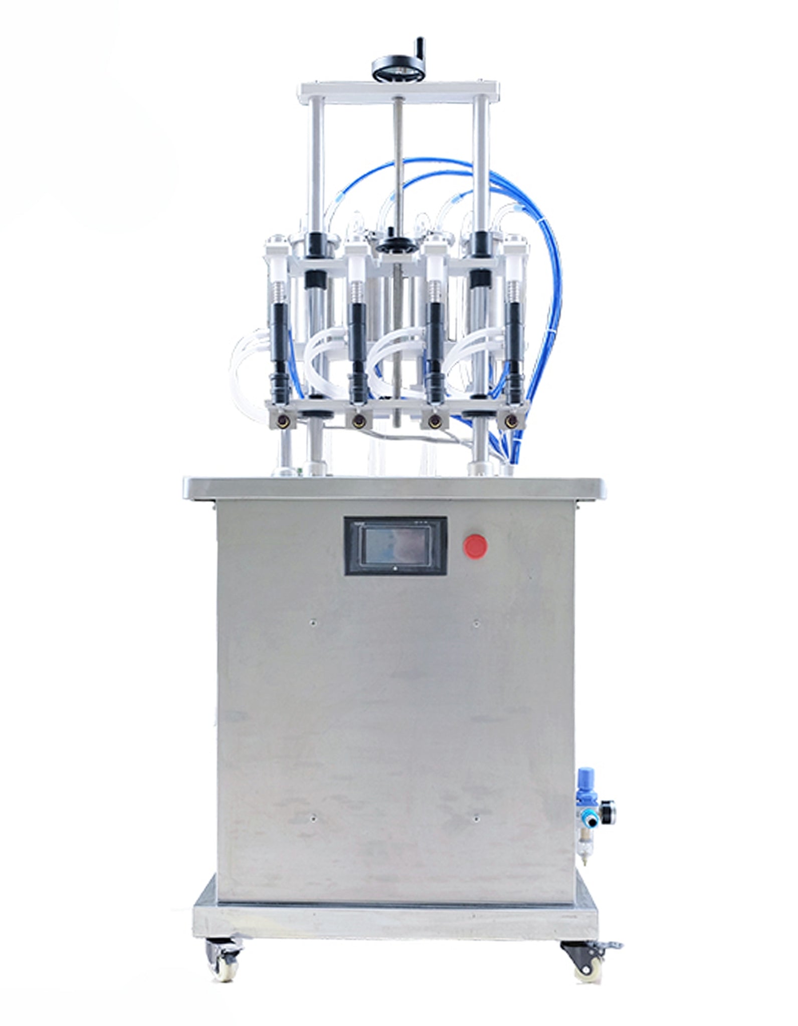 4 Filling Nozzles Equal Liquid Level Vacuum Bottle Perfume Filling Machine