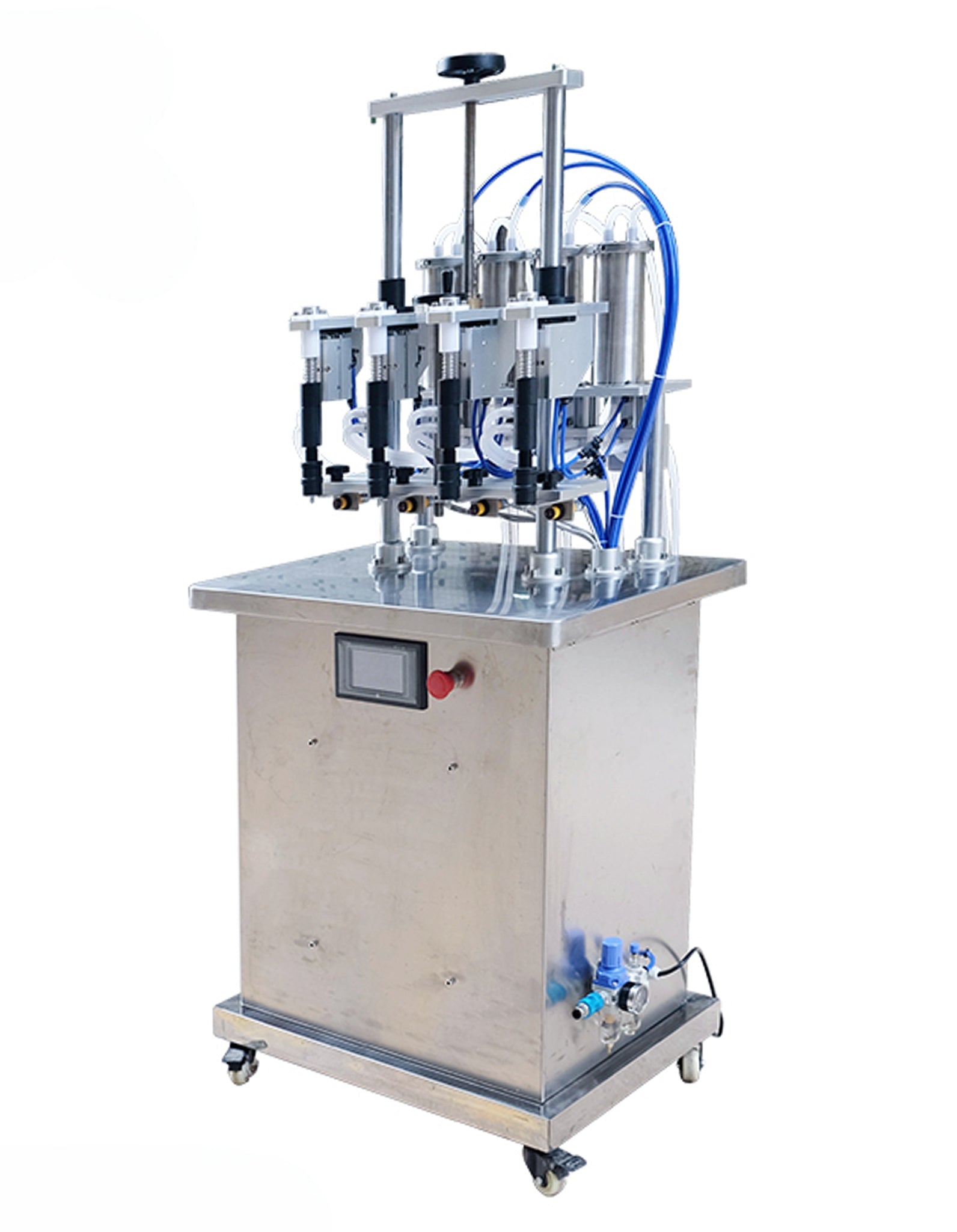 4 Filling Nozzles Equal Liquid Level Vacuum Bottle Perfume Filling Machine