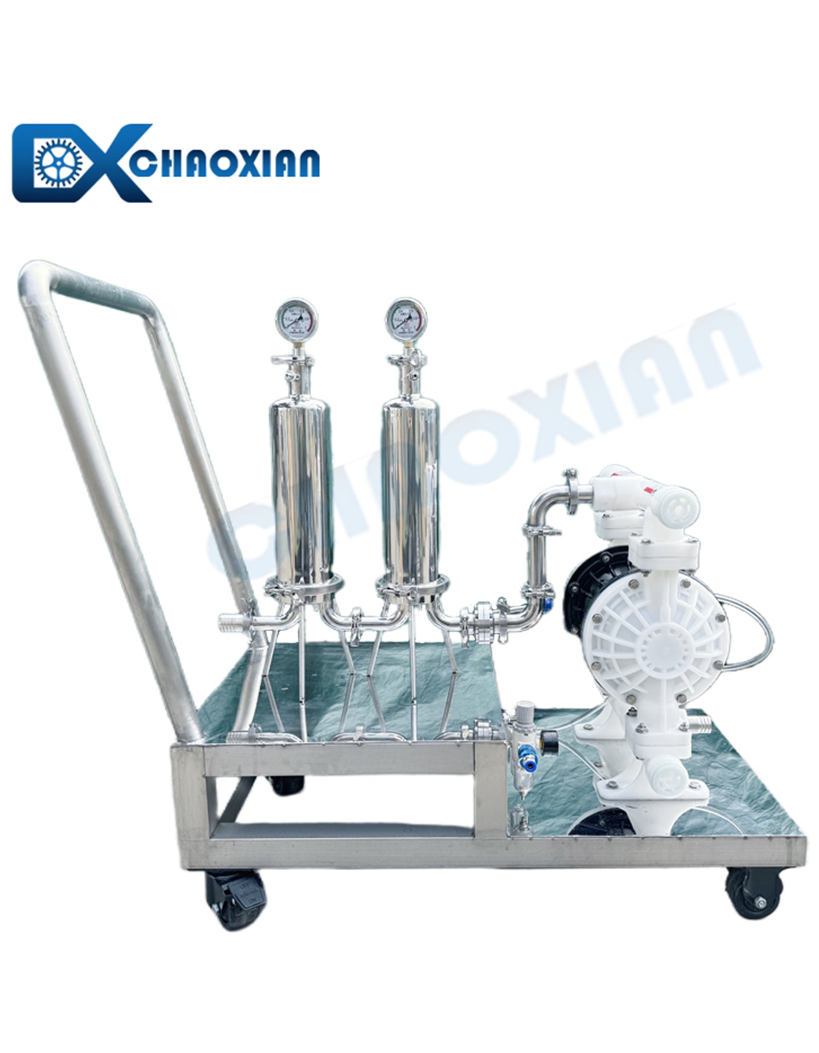 Removable Stainless Steel Pneumatic Diaphragm Pump Perfume Purifier Scent Cologne Eau De Parfum Essence Body Spray Perfume Filter