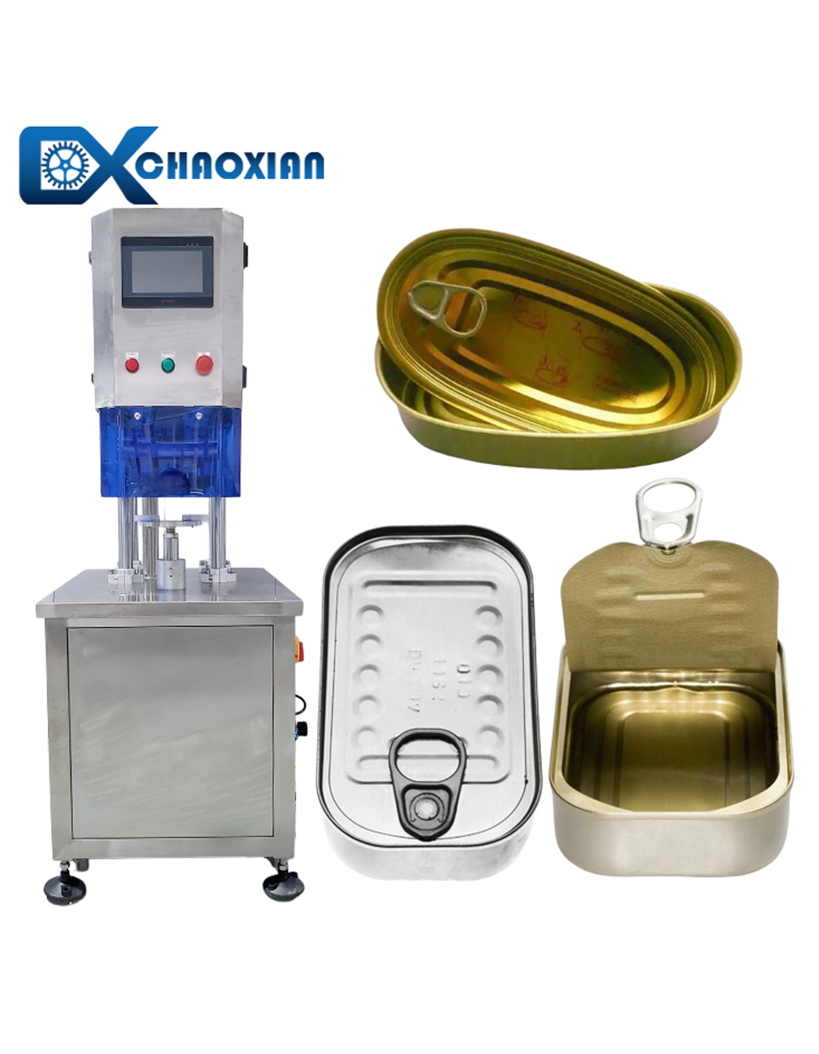 Semi Automatic Irregular Can Seaming Machine Oval Can Square Can Seamer Machine
