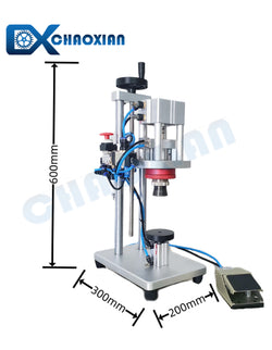 Máquina semiautomática de sellado de botellas de perfume de vidrio