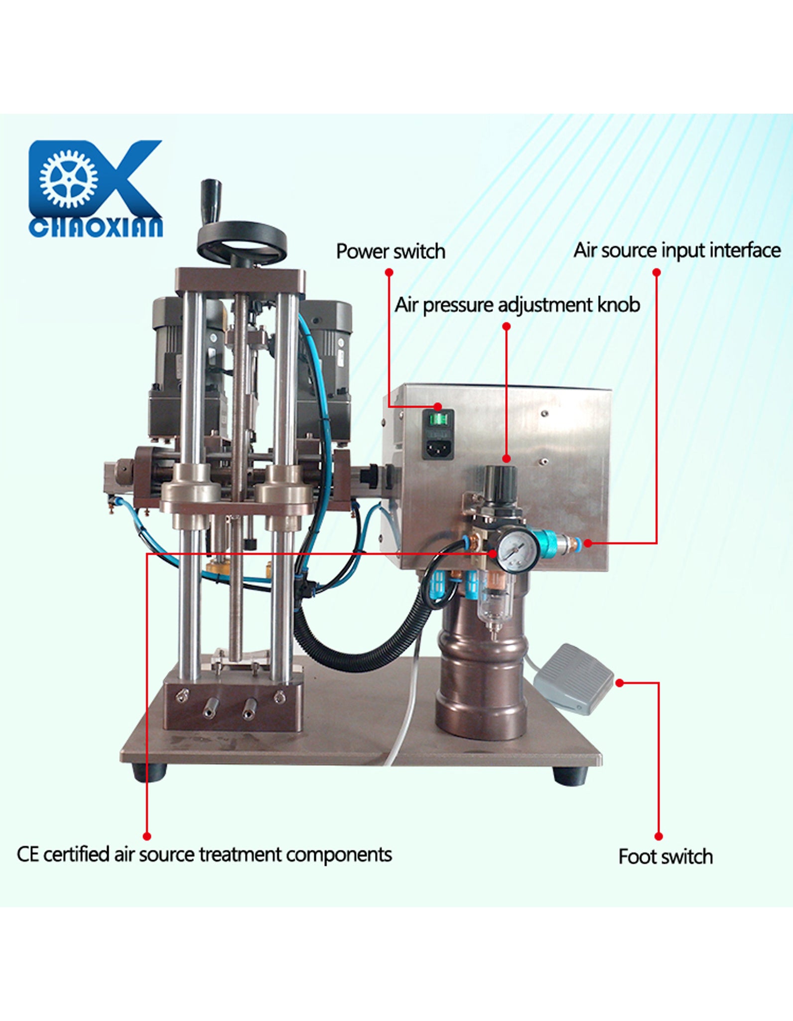 CX Semi-Automatic Spray Bottle Capping Machine