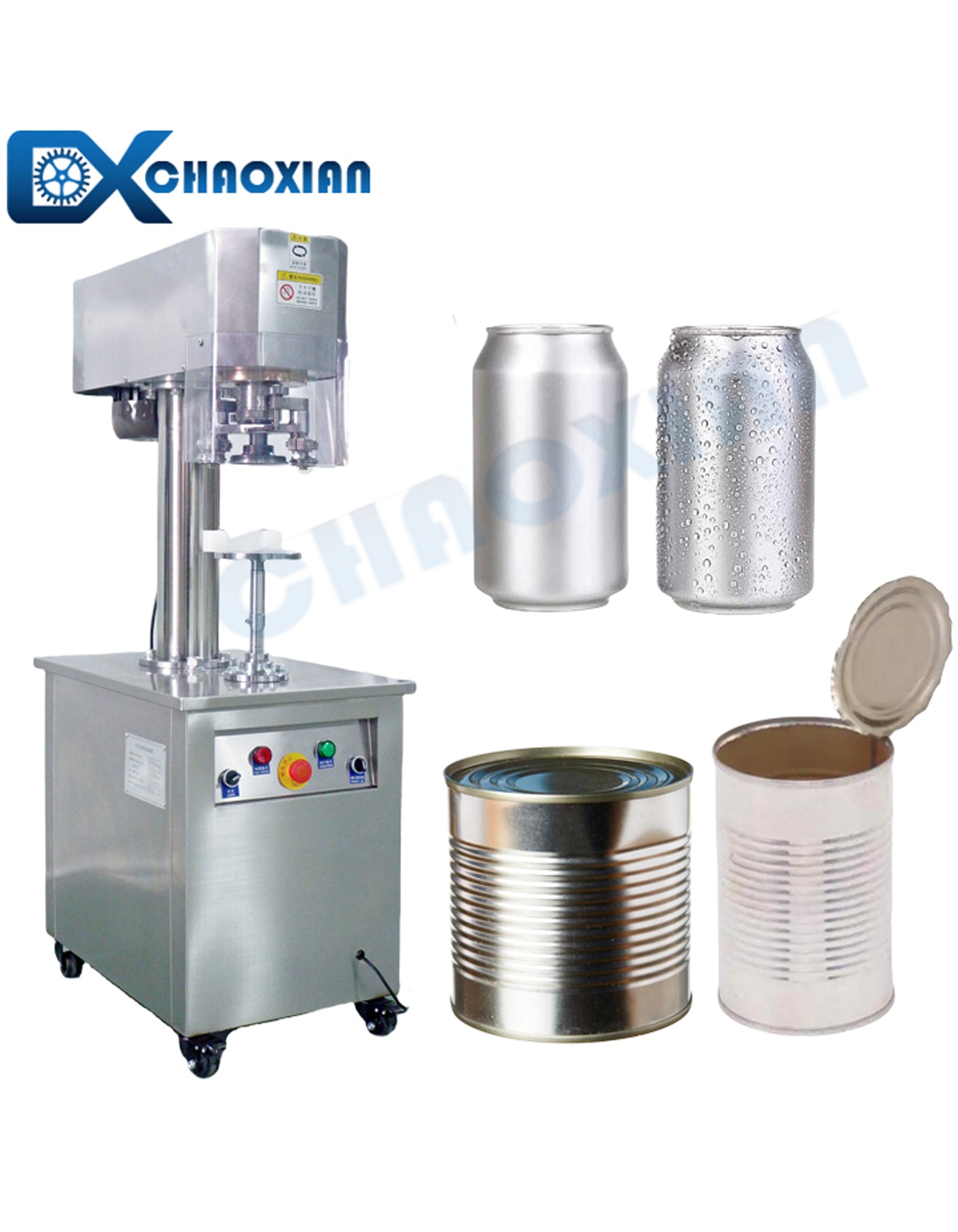 Semi Automatic Can Sealing Machine for Metal, Plastic & Paper Cans