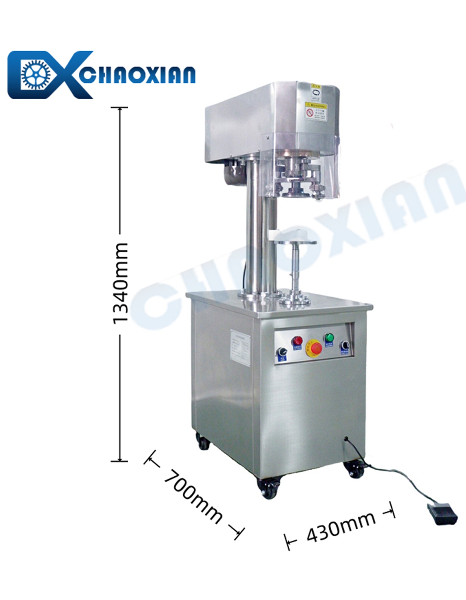 Semi Automatic Can Sealing Machine for Metal, Plastic & Paper Cans