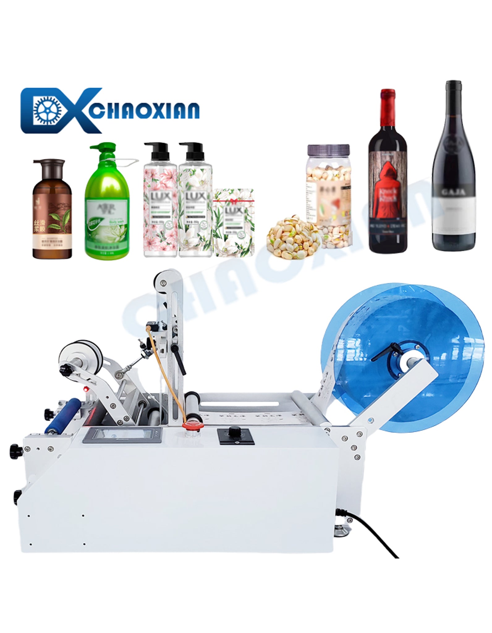 CX Semi-automatic Round Bottle Labeling Machine