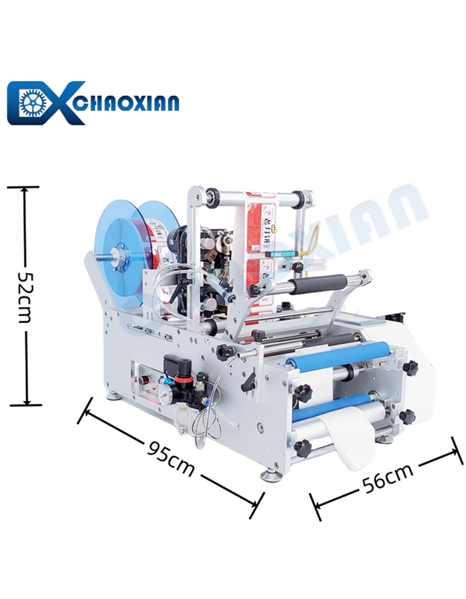 CX Semi-automatic Round Bottle Labeling Machine