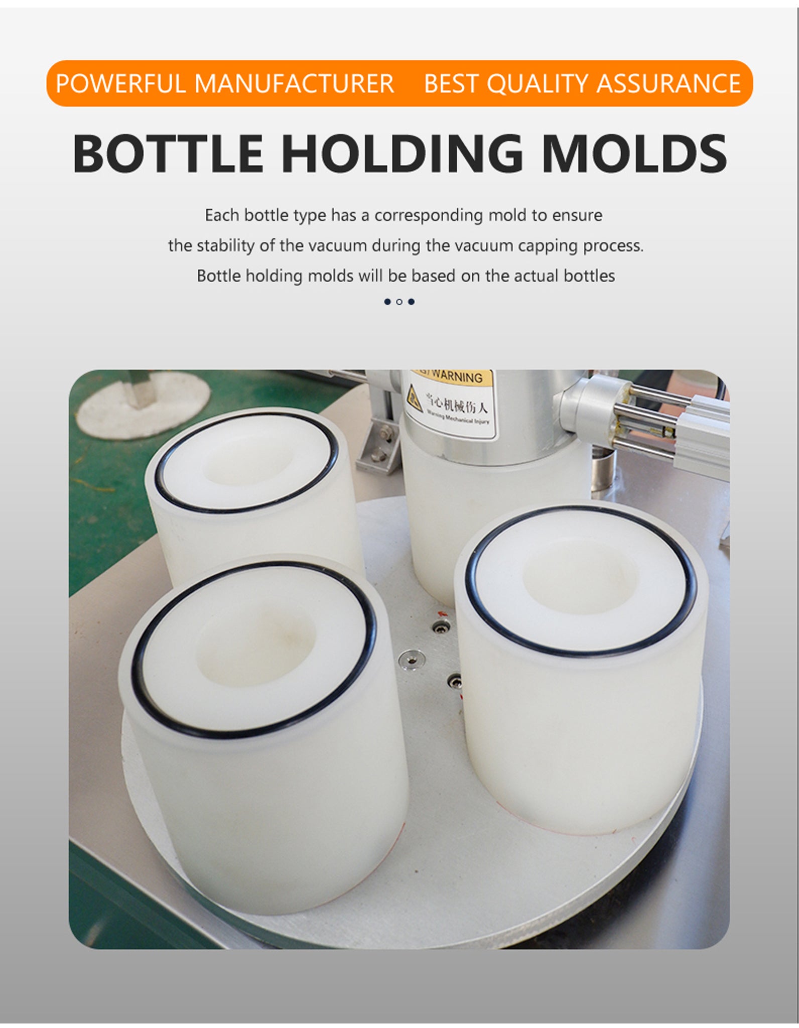 Semi-Automatic Vacuum Twist Off Glass Jar Bottle Capping Machine