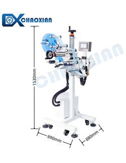 Automatic Top Labeling Machine for Jar Lids, Boxes